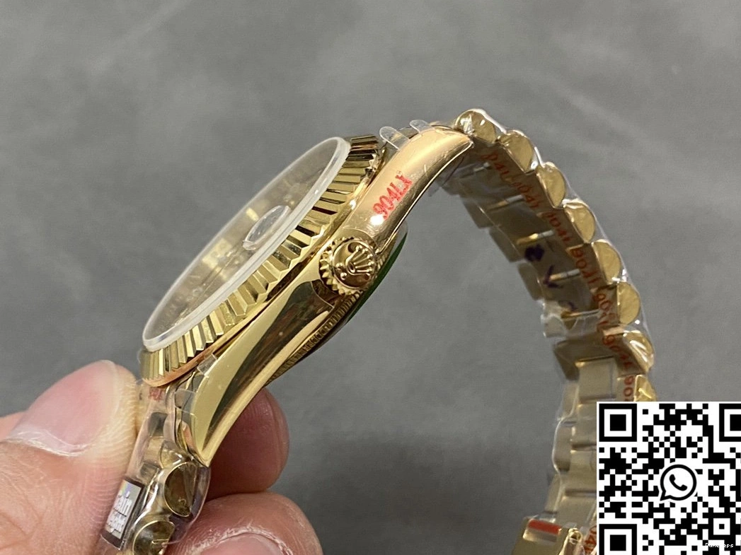 Steel M228238-0005 Date Diamond Factory Rolex Day v5 Dial Tungsten Hourmarker Gold QF 1012
